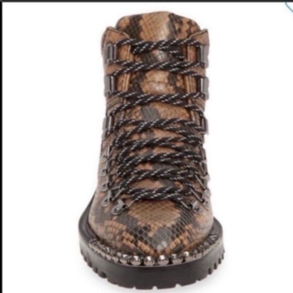 Schutz Ariabelle Lug Sole Booties 8.5 rhinestone detail - Picture 13 of 14